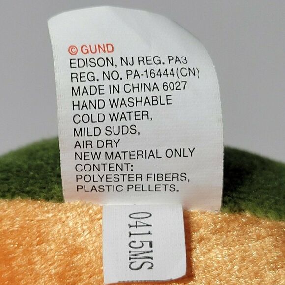 RARE GUND Dragon Plush FIRESWORTH Lost Tooth Stuffed Animal Tooth Fairy Green - Picture 11 of 11